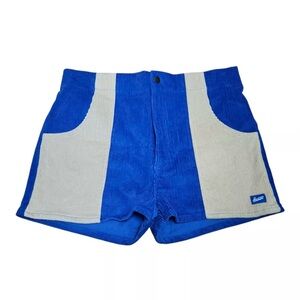 Hammies Blue and Cream Retro Corduroy Shorts